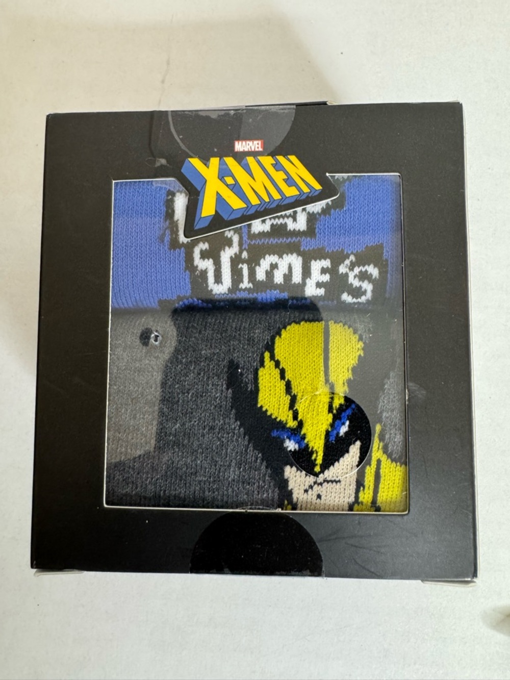 Marvel X-Men Wolverine Socks - Yellow, Black, Blue
